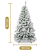 Kerstboom snow 210cm