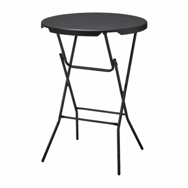 1 x Statafel Zwart + 1 x rok Zwart