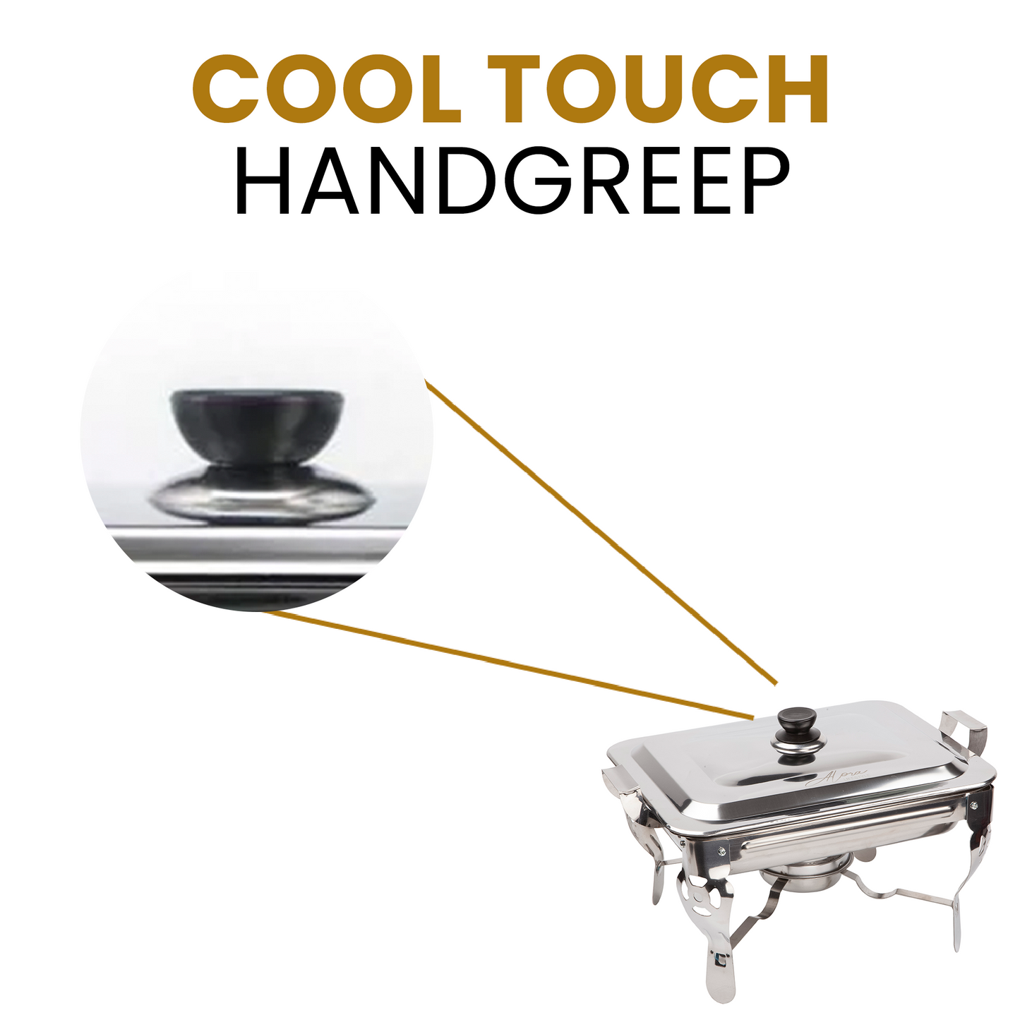 Alora Chafing Dish chrome 40 x 28 x 25cm