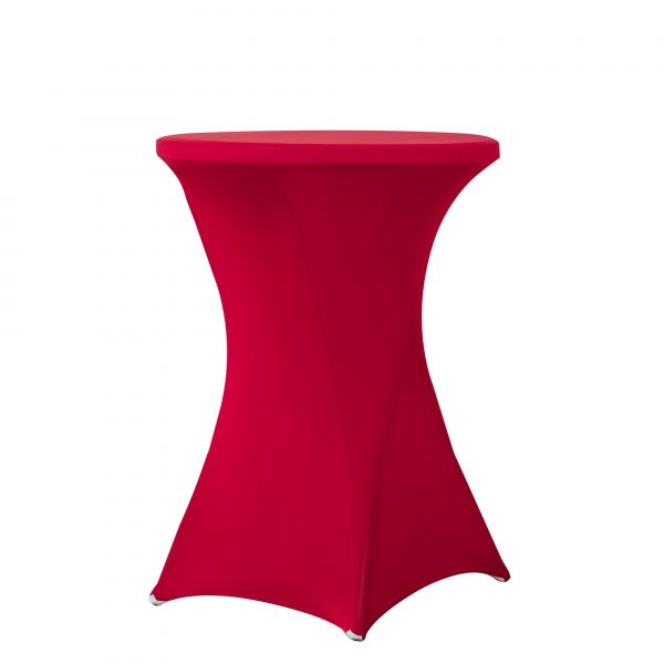 Standing table skirt candy red 80 cm