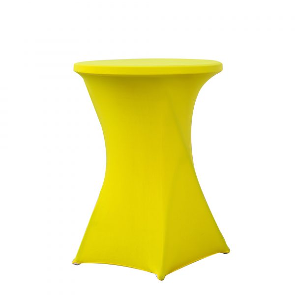 Standing table skirt yellow 80 cm