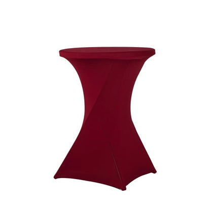 Standing table skirt burgundy red 80 cm