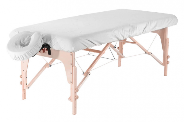 Fitted sheet massage table white 180x52 cm