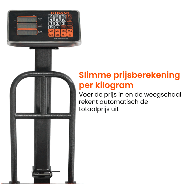 Kibani Platformweegschaal 150 kg 2026