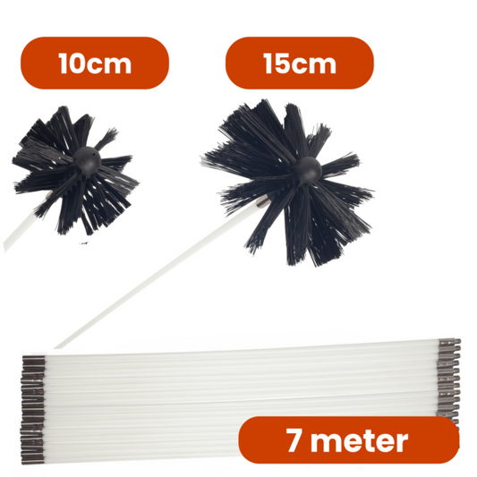 Schoorsteenborstel 7 meter (2 borstels)