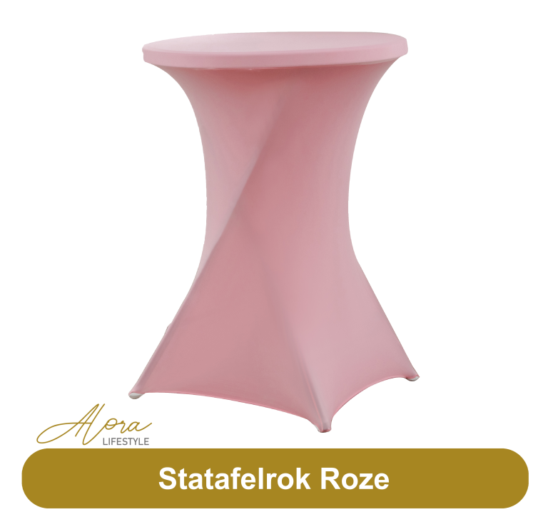 Statafelrok roze 80 cm