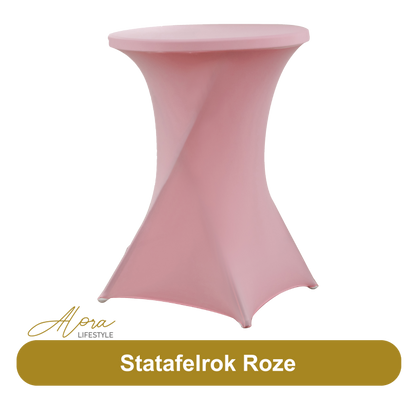 Statafelrok roze 80 cm