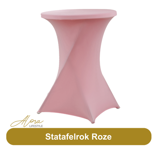 Statafelrok roze 80 cm