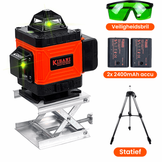 Kruislijnlaser 16 lijnen incl. statief