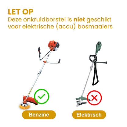 Kibani nylon onkruidborstel 20cm per 5