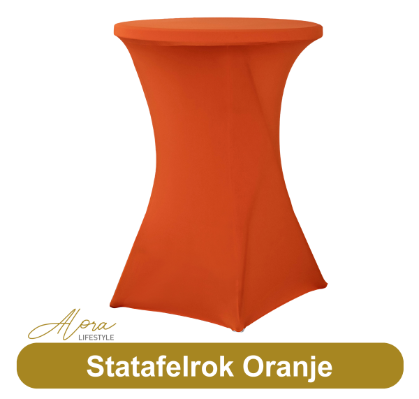 Statafelrok oranje 80 cm