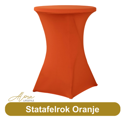 Standing table skirt orange 80 cm