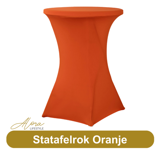 Statafelrok oranje 80 cm