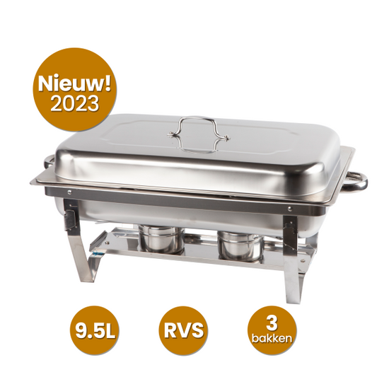 Alora Chafing Dish chrome 3 containers