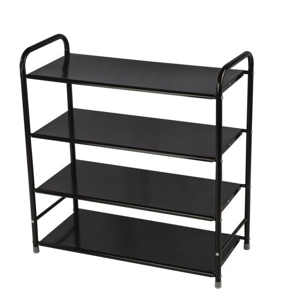 Shoe storage rack black