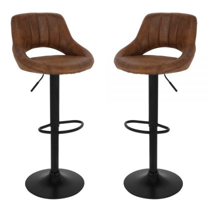 Bar stool industrial dark brown