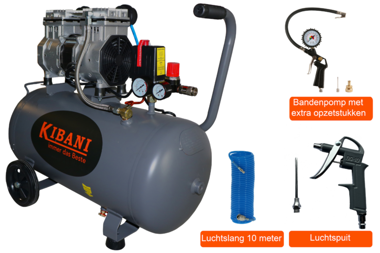 Kibani SILENT compressor 50 liters - SET