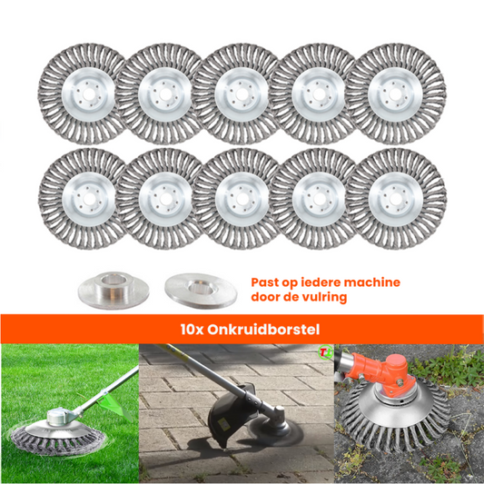 Kibani onkruidborstel 15 cm per 10