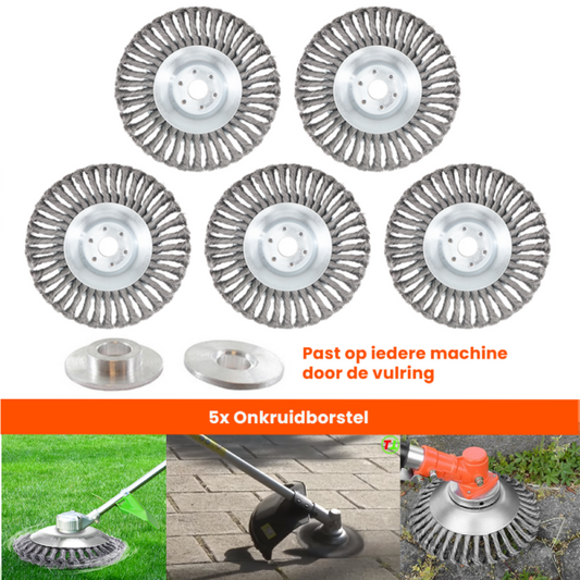 Kibani onkruidborstel 15 cm per 5