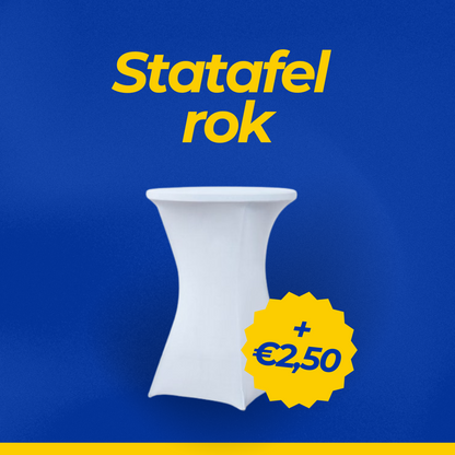 Witte statafel rok huren