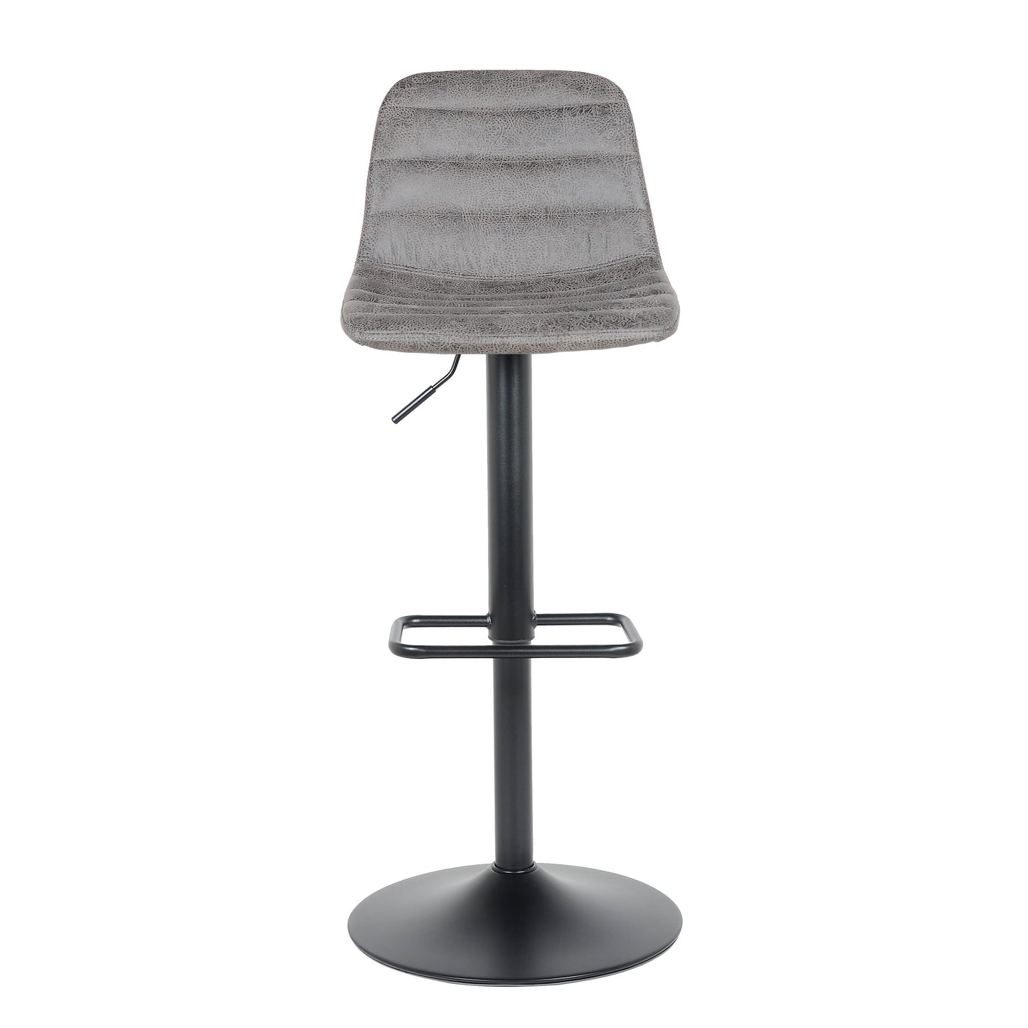 Bar stool Helsinki - dark gray - Leather