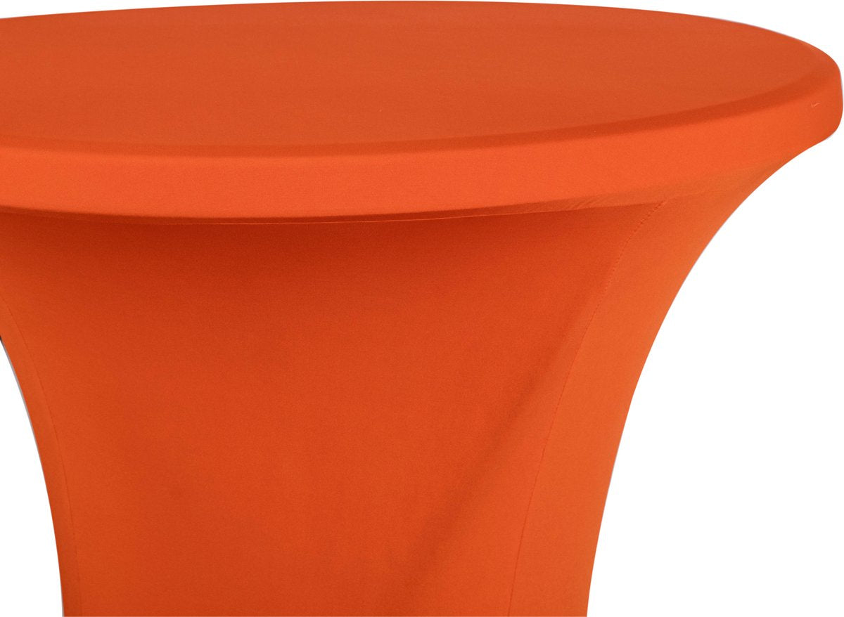 Standing table skirt orange 80 cm