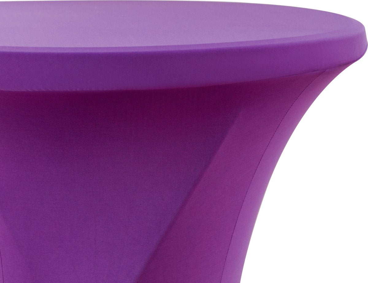 Standing table skirt purple 80 cm