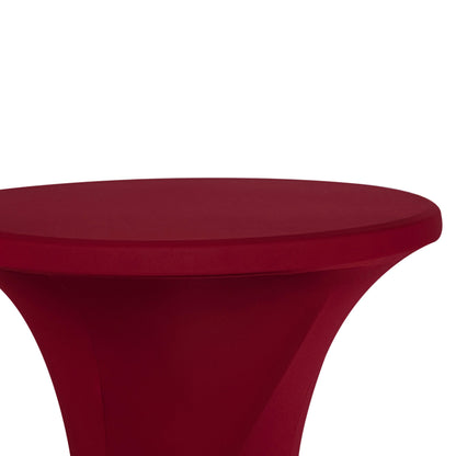 Standing table skirt burgundy red 80 cm