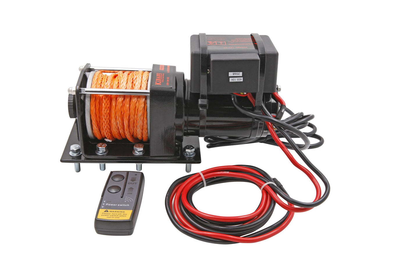 Kibani electric winch 12 volts 1361 kg with rope