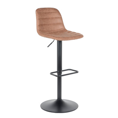 Bar stool Helsinki - Light brown - Leather