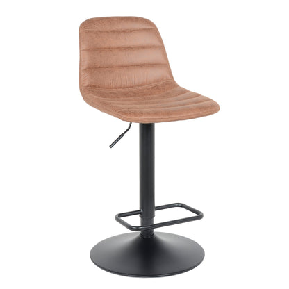 Bar stool Helsinki - Light brown - Leather