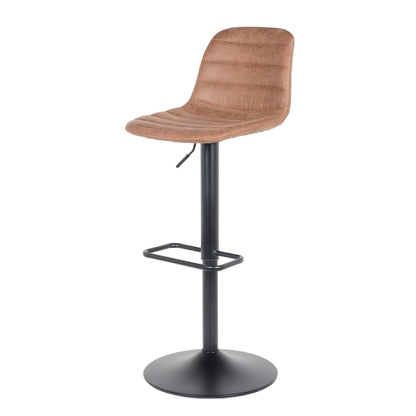 Bar stool Helsinki - Light brown - Leather