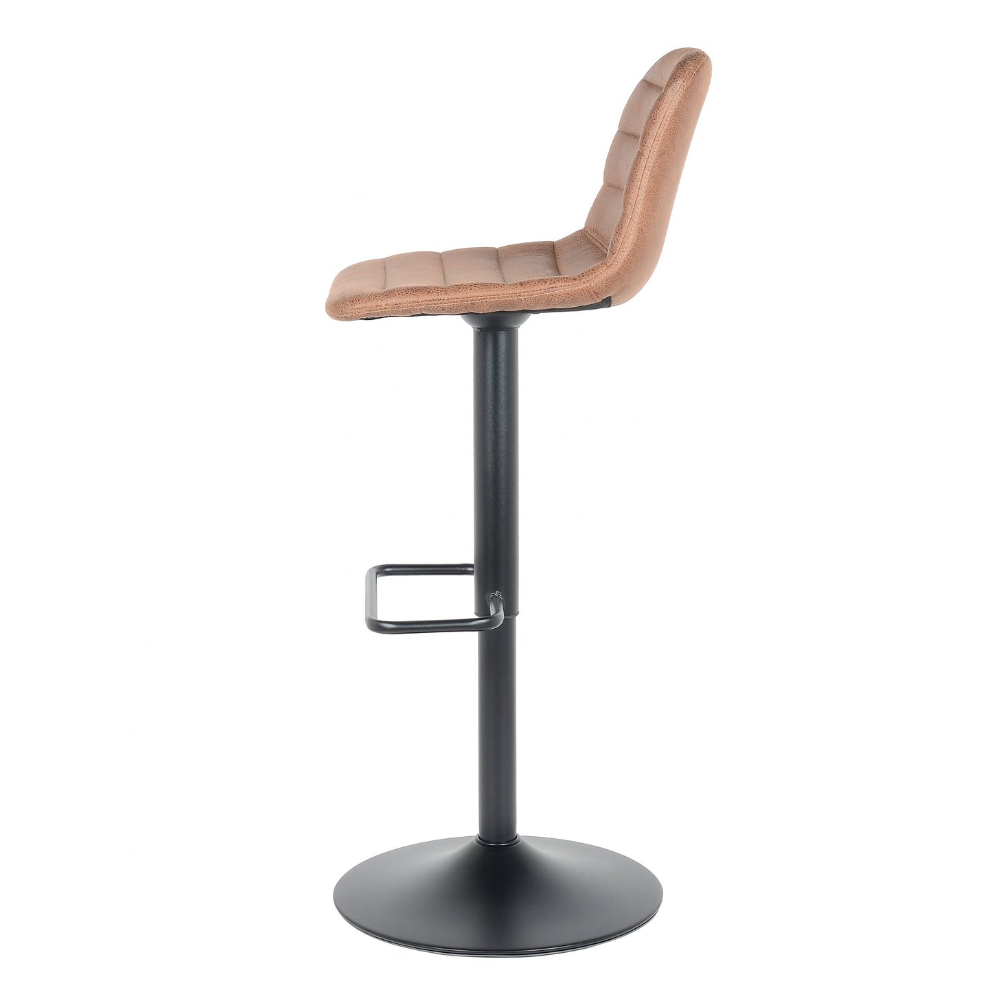 Bar stool Helsinki - Light brown - Leather