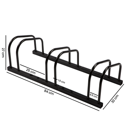 Bicycle rack for 3 bicycles