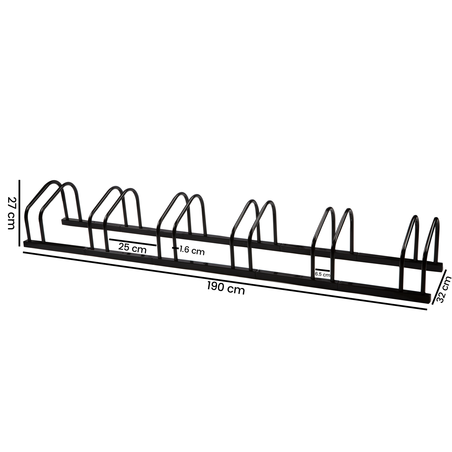 Bicycle rack for 6 bicycles