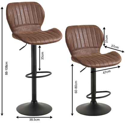 Bar stool Mike brown (per 2)