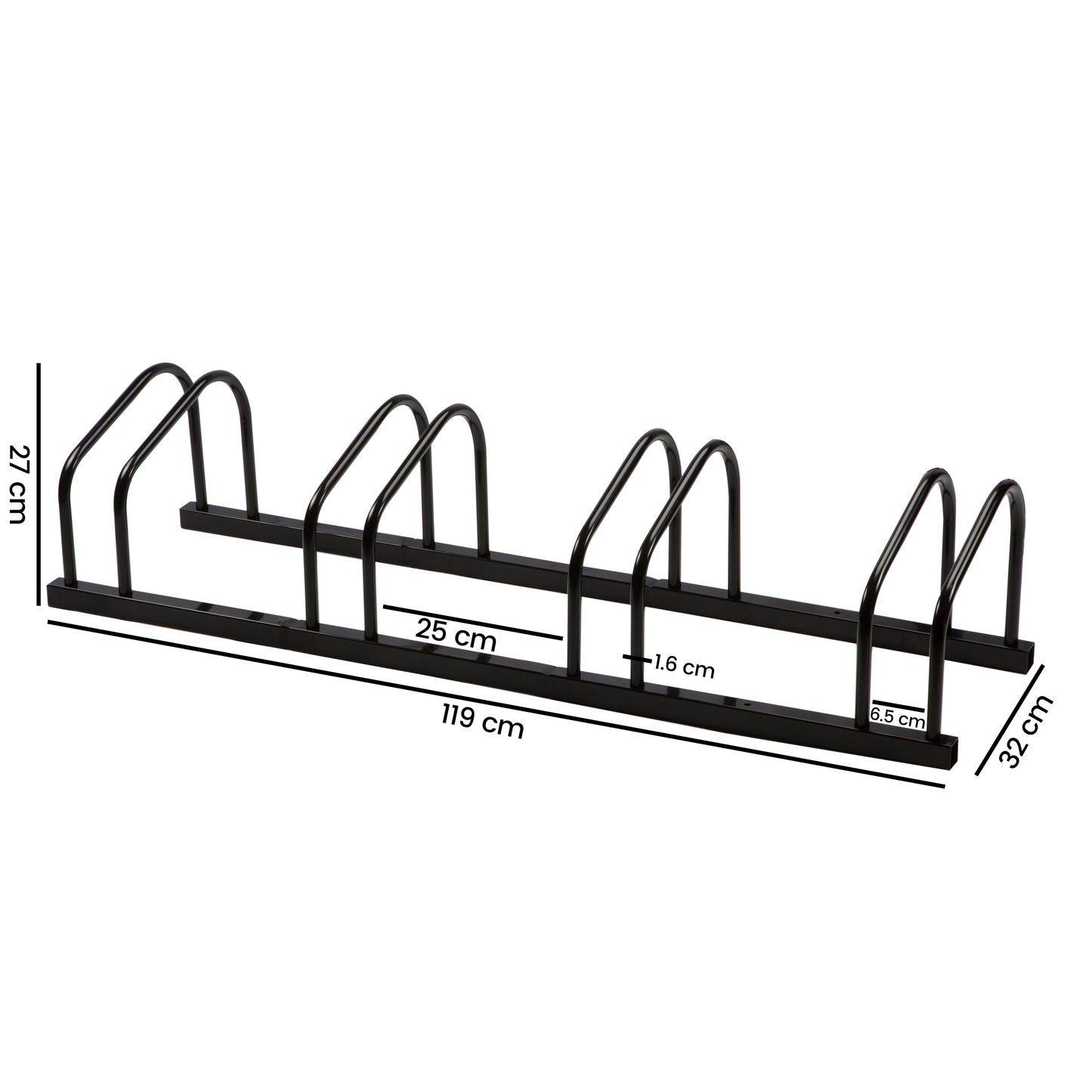 Bicycle rack for 4 bicycles