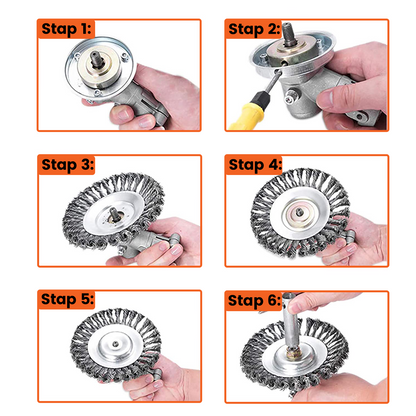 Kibani mounting set for brush cutter