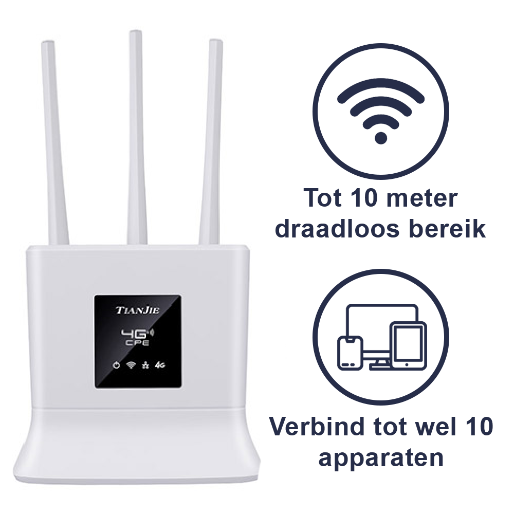 Draadloze 4G router (nieuw model)