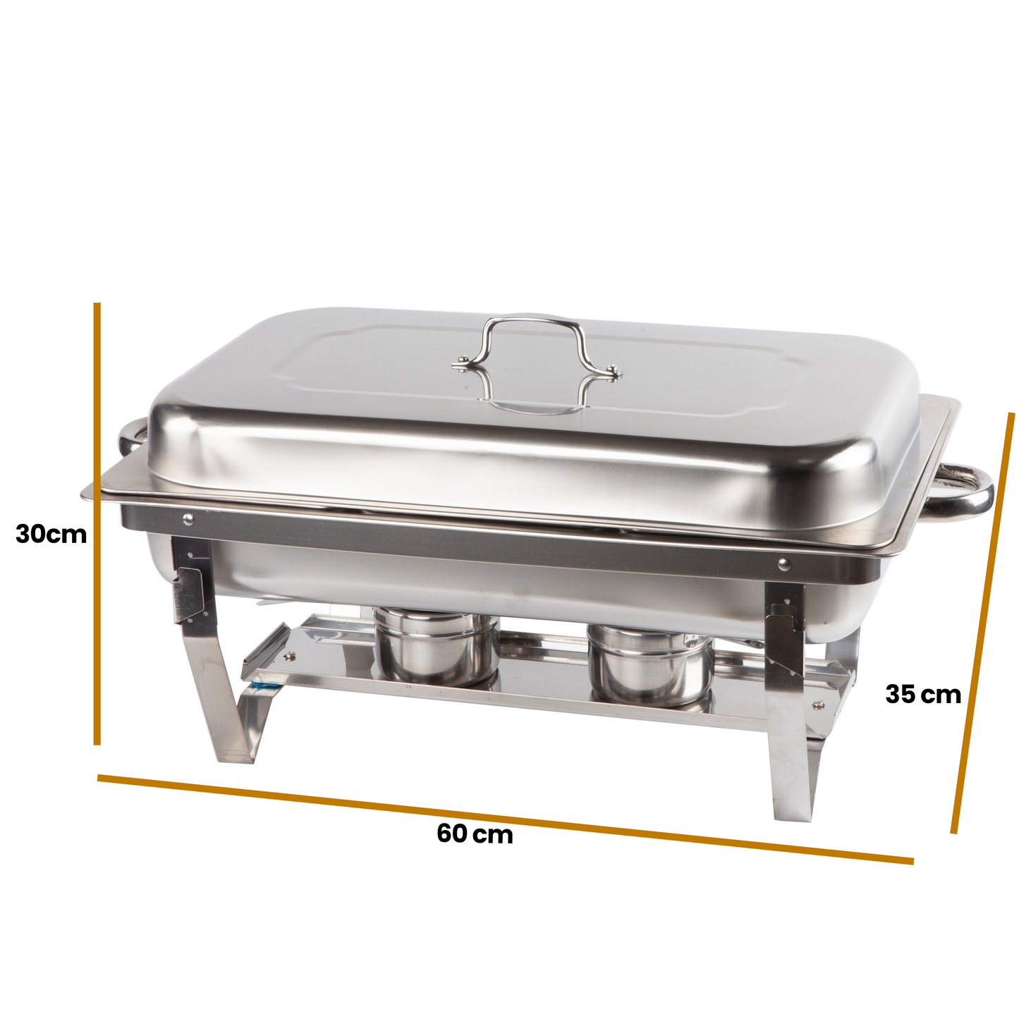 Alora Chafing Dish chrome 3 bakken