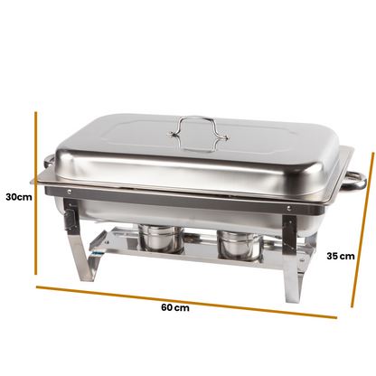 Alora Chafing Dish chrome 3 containers