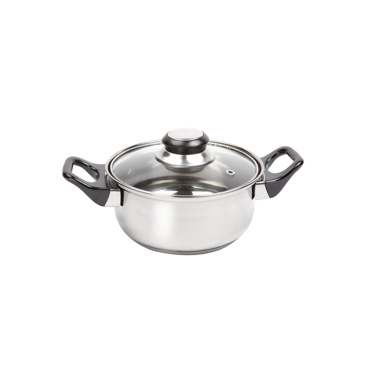 12-piece stainless steel pan set