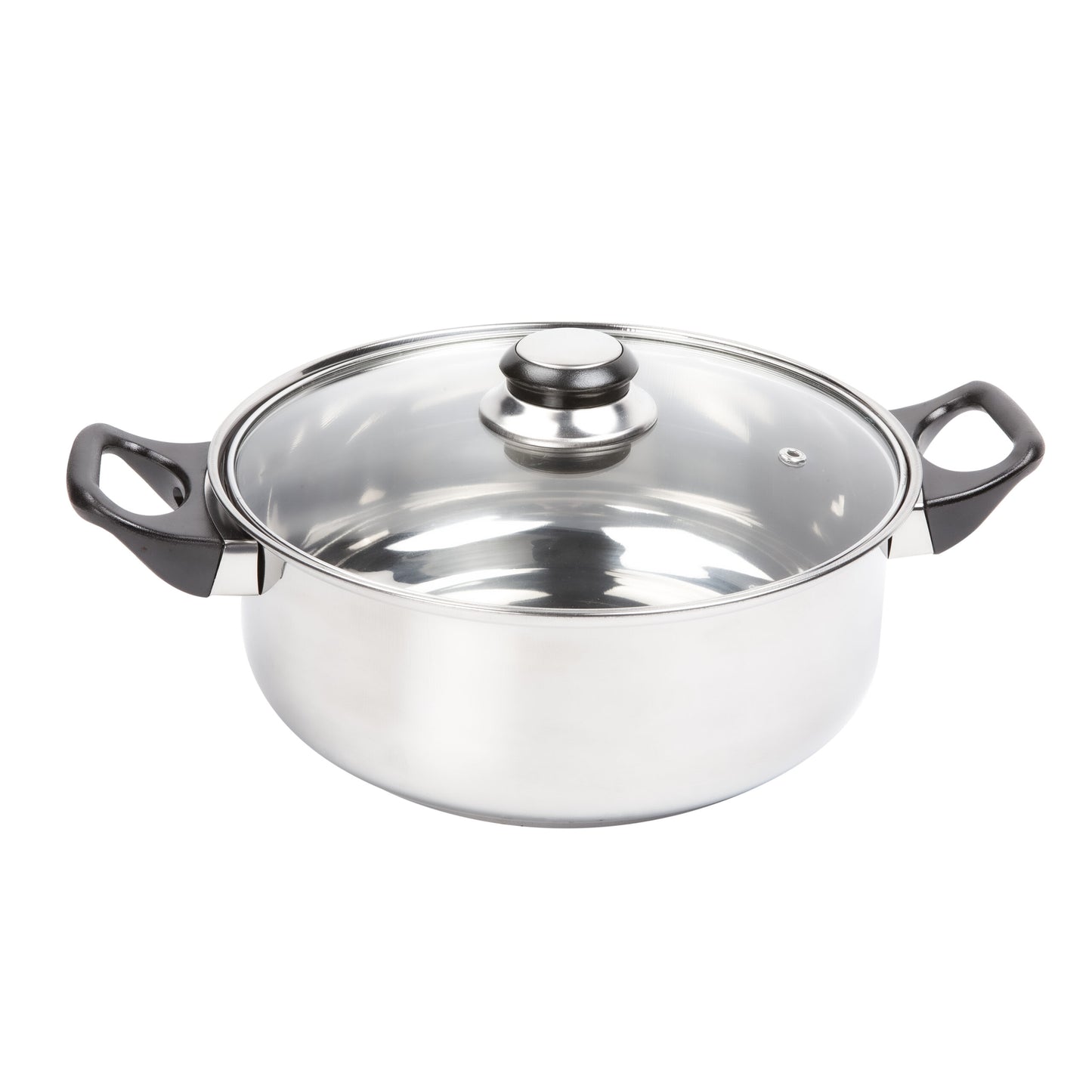 12-piece stainless steel pan set