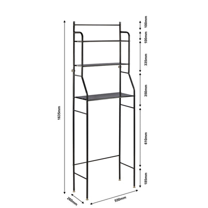 Alora toilet Storage rack Nancy black