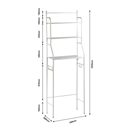 Alora toilet Storage Rack Nancy White