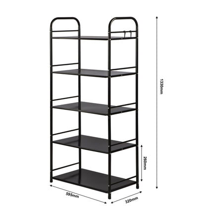 Kitchen trolley Black on wheels