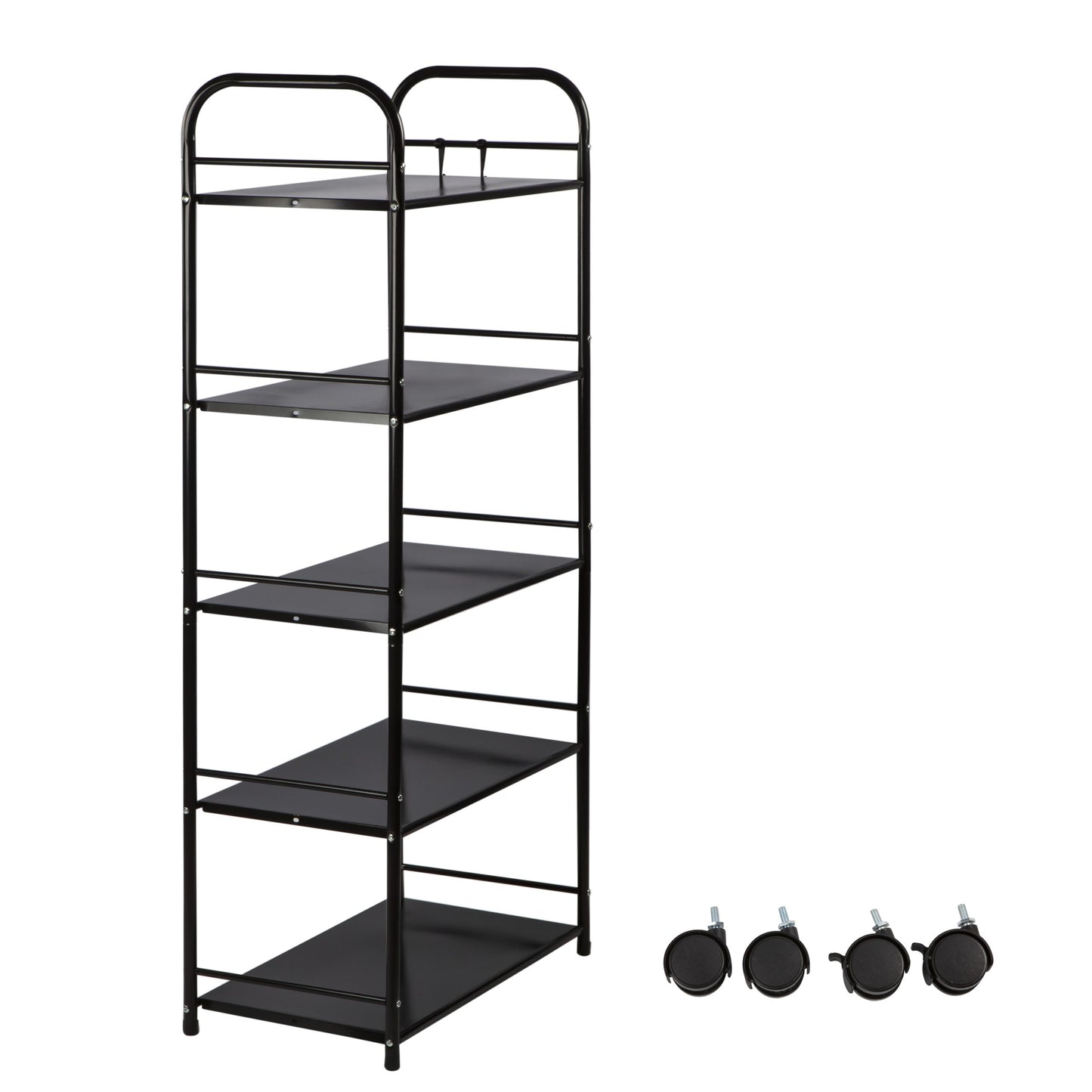 Kitchen trolley Black on wheels