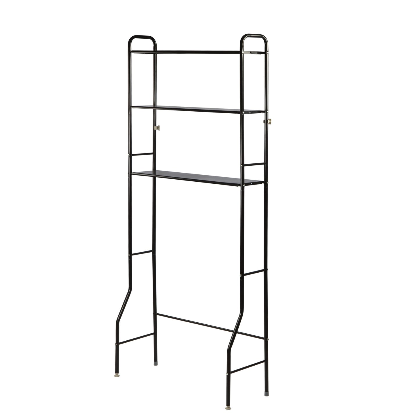 Washing machine storage rack black