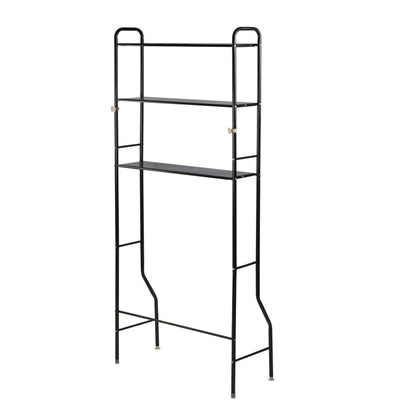 Washing machine storage rack black