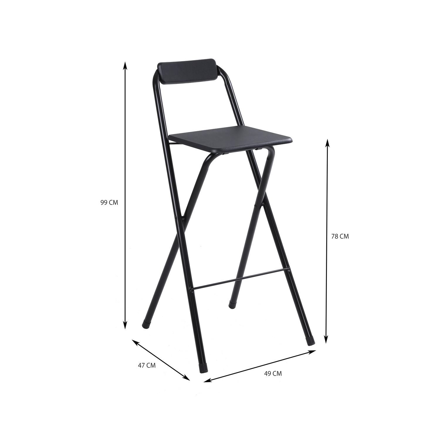 Collapsible bar stool